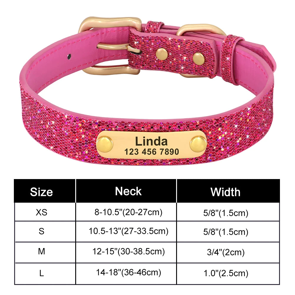 ✨ Personalized Bling Dog Collar – Sparkle, Style & Safety ✨