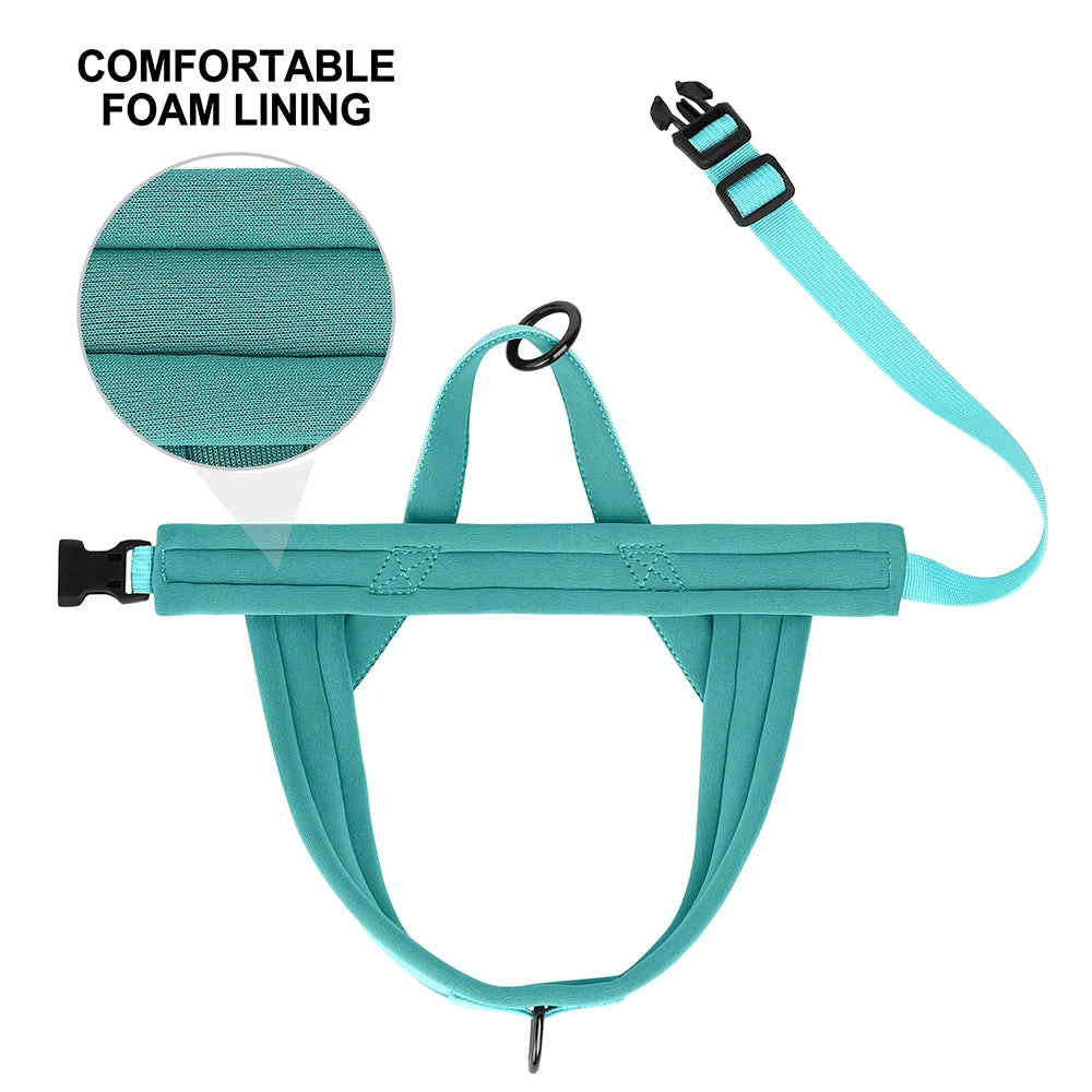 Nylon Padded Dog Harness Vest – Adjustable No Pull Soft Pet Harness for Small & Medium Dogs (French Bulldog, Chihuahua, Puppy, Cat Vest)