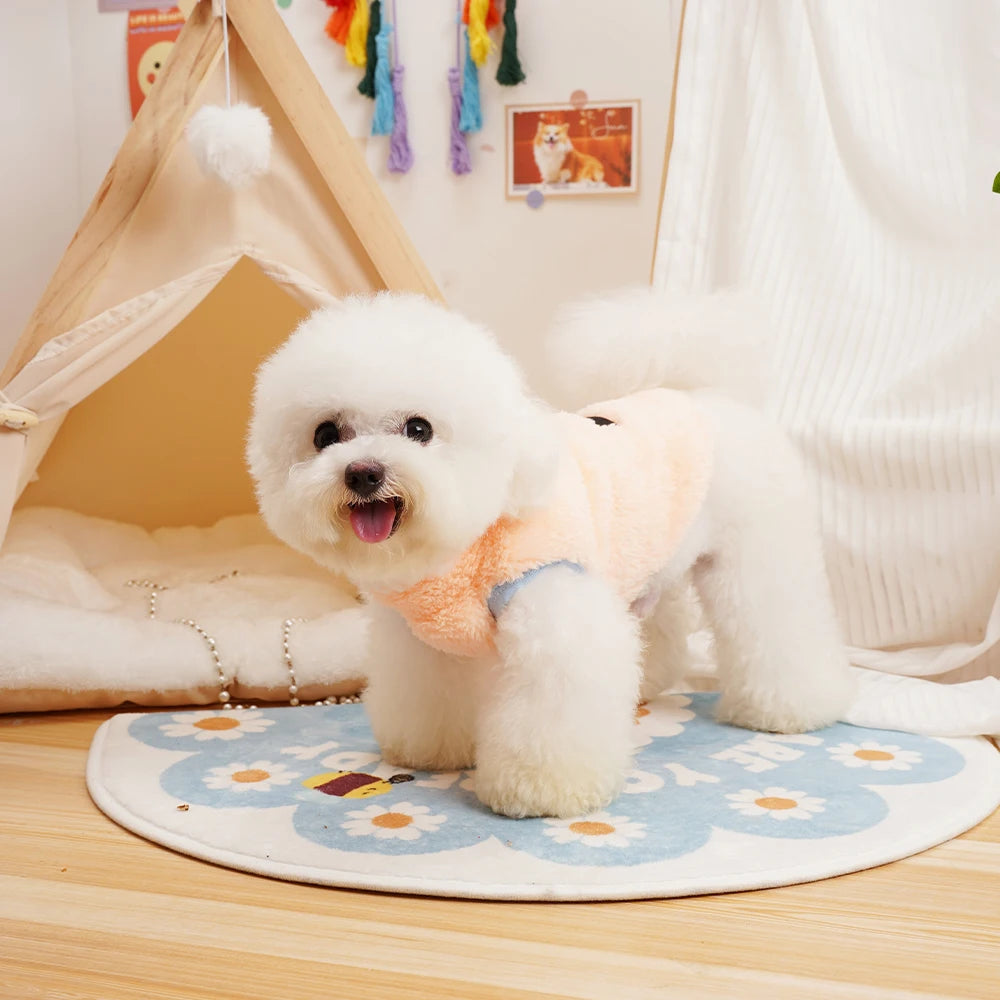 Soft Fur Dog Vest – Cozy Winter Fleece Jacket for Small Dogs