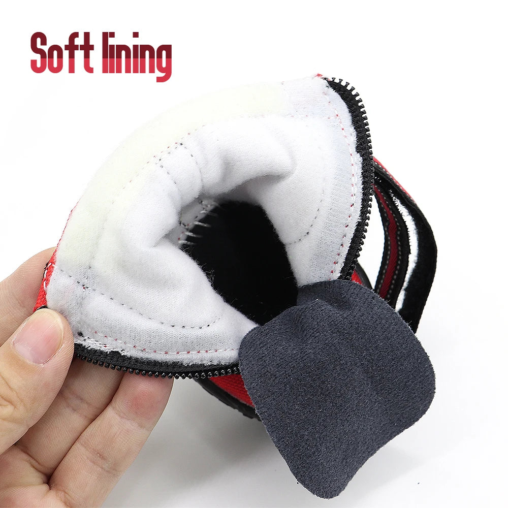 4pcs Pet Dog Shoes – Waterproof Reflective Boots for Medium & Large Dogs