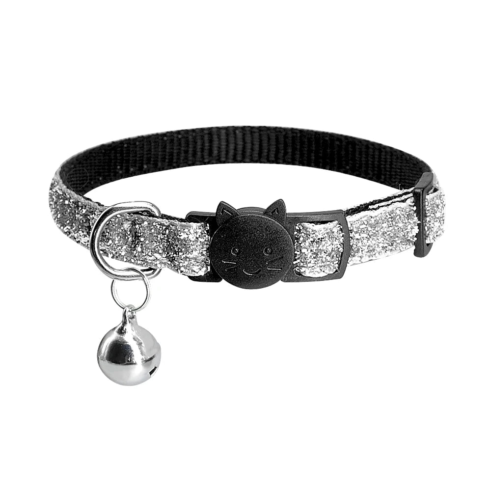 Cute Fruit Print Cat Collar with Bell – Adjustable Quick Release Safety Collar for Cats & Kittens