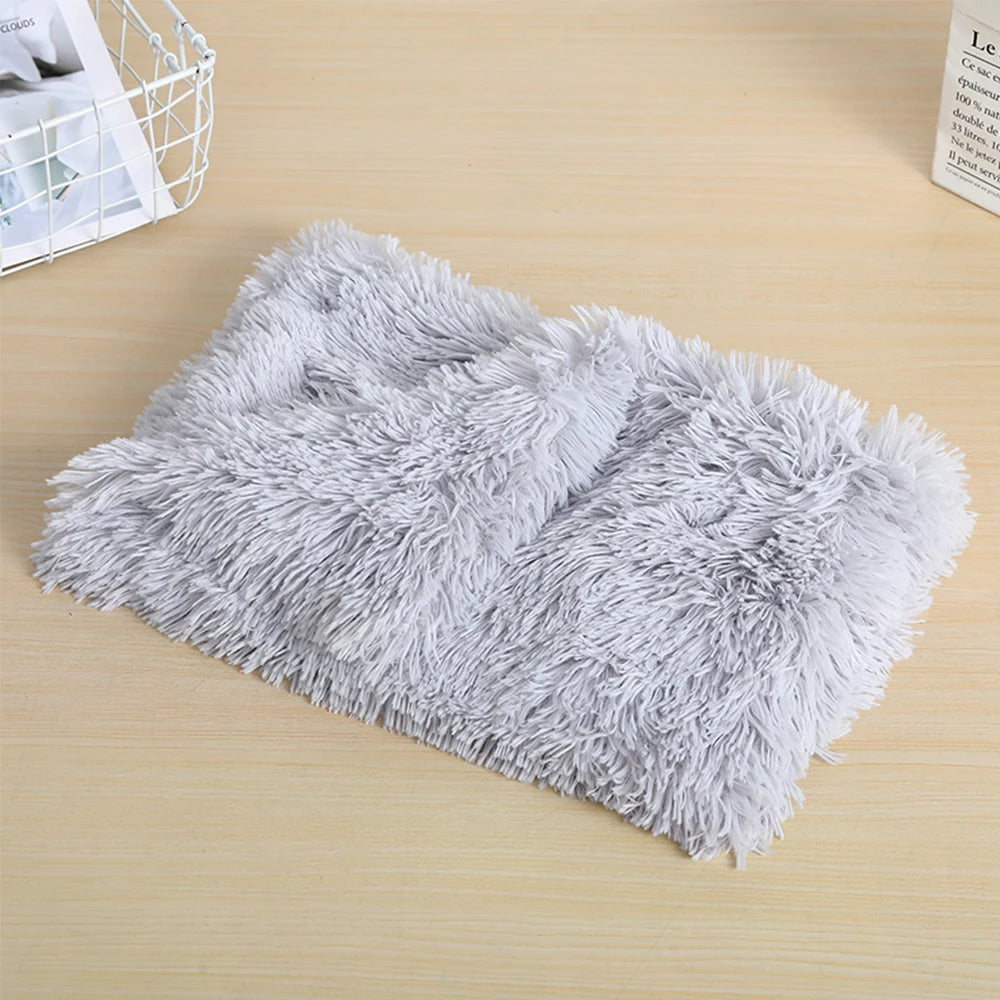 Soft Fur Dog Mat Blanket – Fluffy Long Plush Pet Bed for Dogs & Cats