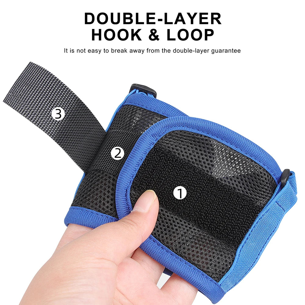 Adjustable Nylon Mesh Dog Muzzle – Soft Breathable Anti-Bark & Chew Training Muzzle for Small, Medium & Large Dogs