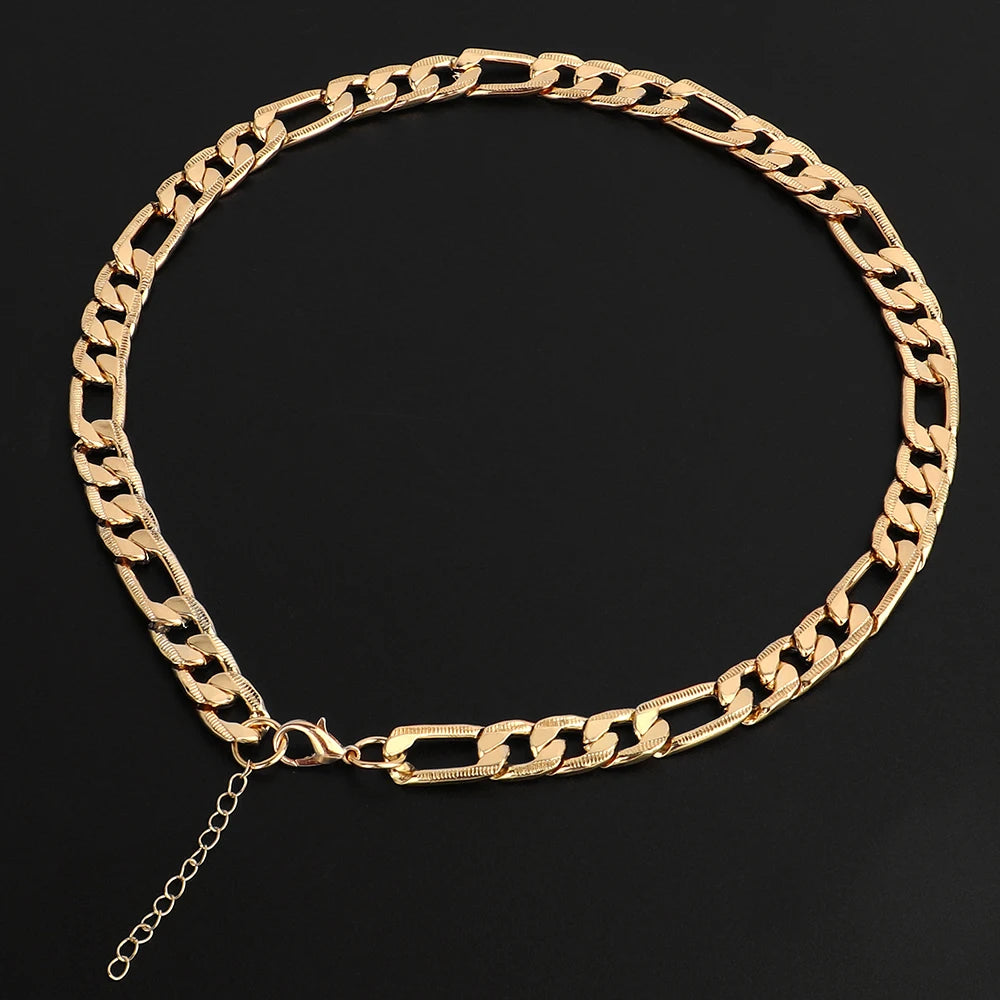 Pet Dog Chain Choke Collar Necklace – Gold Metal Training Collar for Dogs & Cats