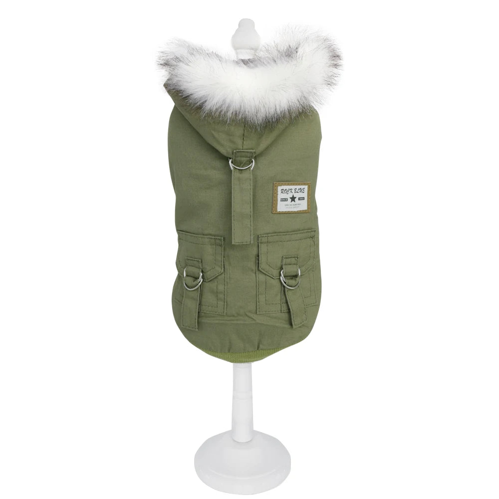 Winter Warm Dog Coat – Soft Hooded Jacket for Small & Medium Dogs