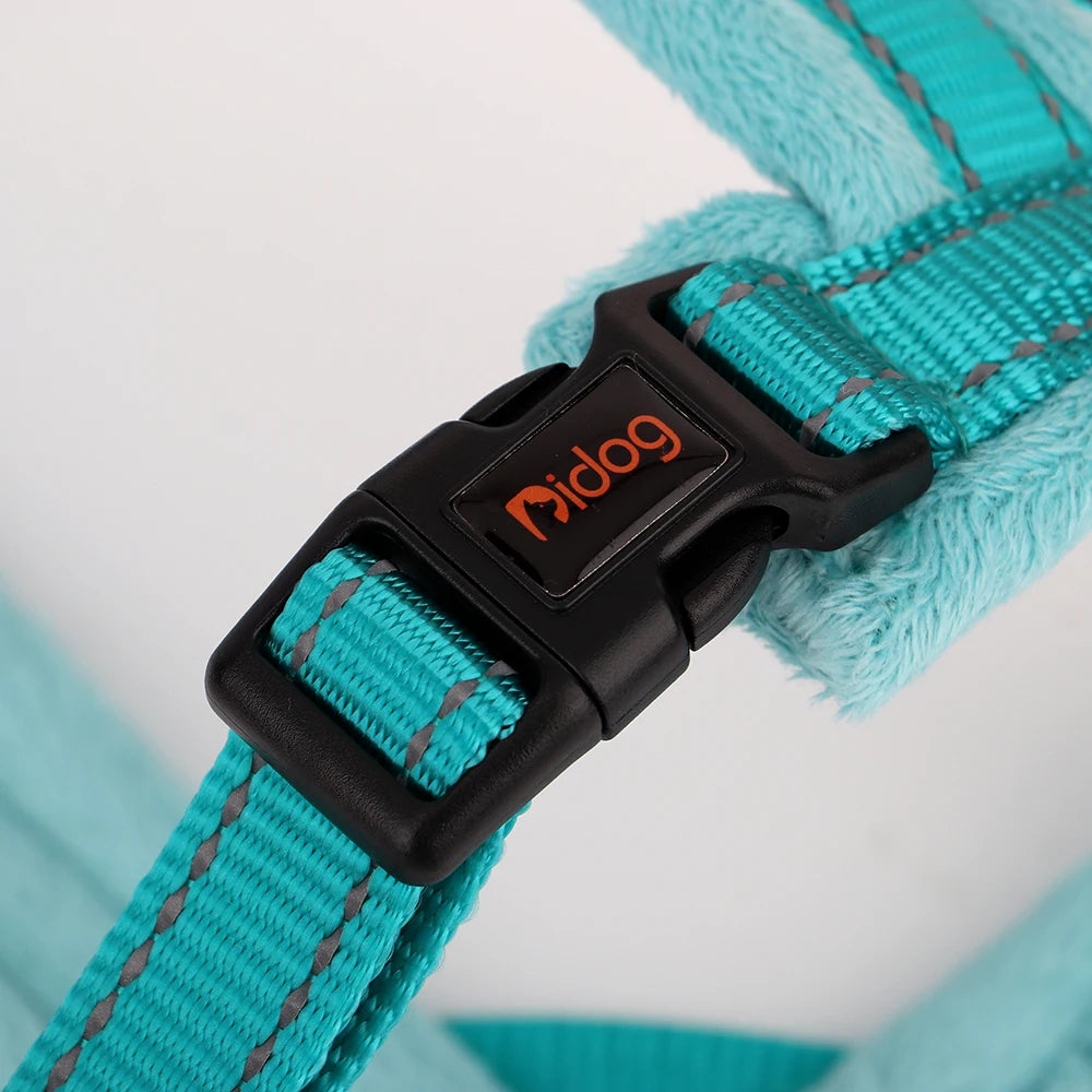 Reflective Nylon Padded Dog Harness Vest Adjustable Winter Warm Outdoor No Pull Small Medium Large Pet Puppy Harness Vest Perros