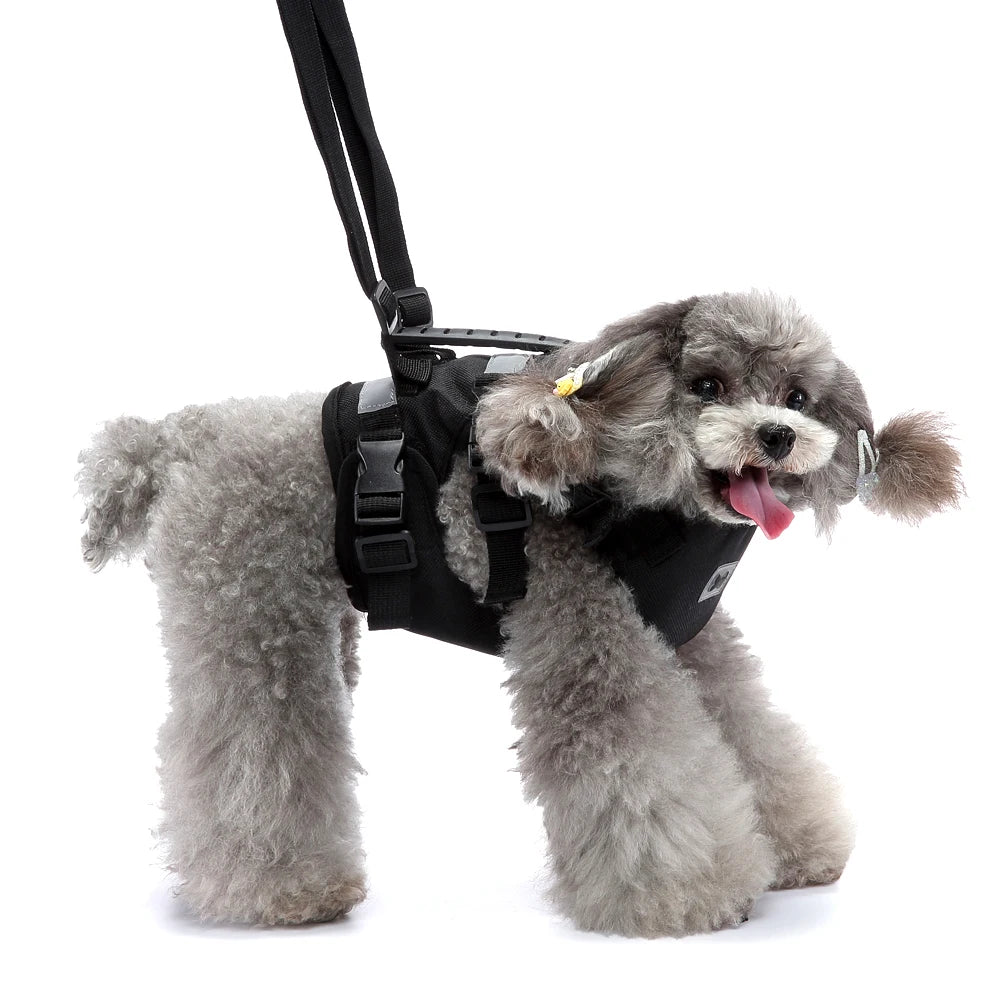 Reflective Nylon Mesh Pet Lift Harness For Old Injuries Dogs Perro Adjustable Puppy Harness Vest With Full Body Support Handle