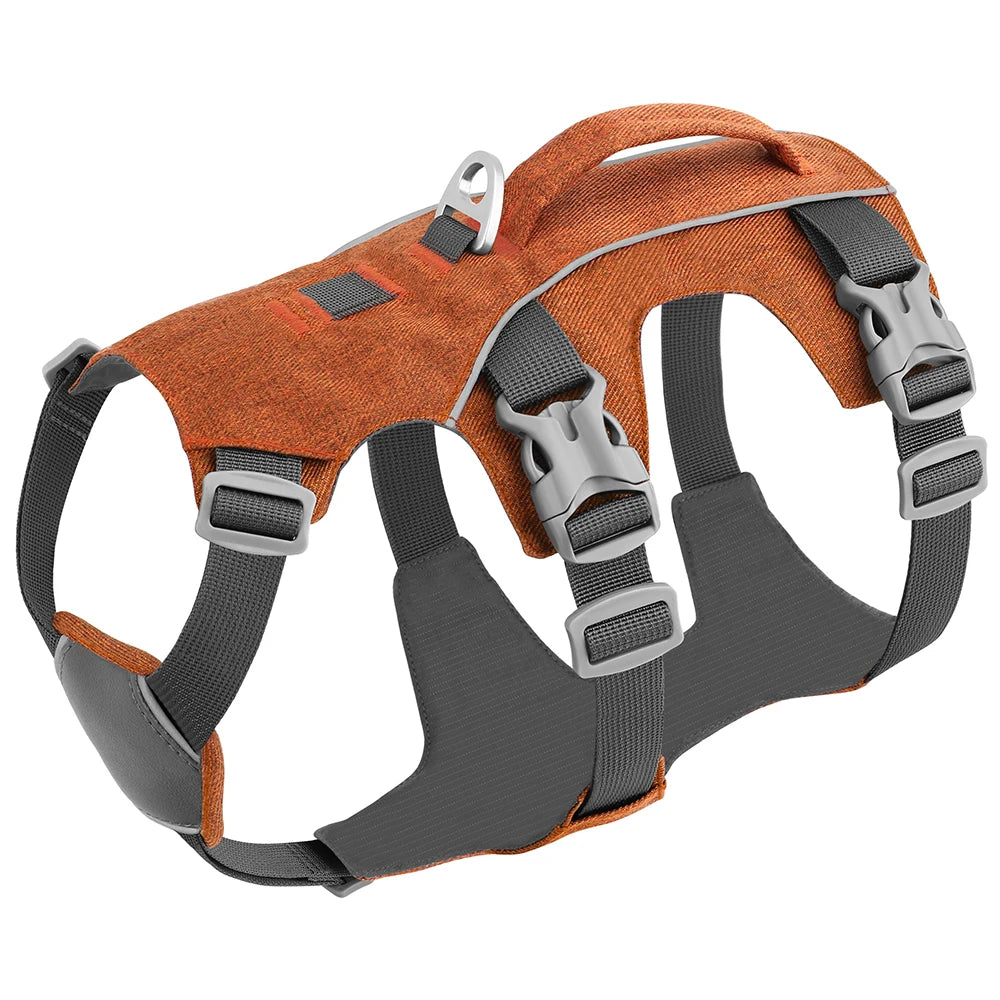 Reflective Dog Harness Adjustable Dog Harnesses Vest With Handle Durable Pet Training Walking Vest for Small Medium Large Dogs