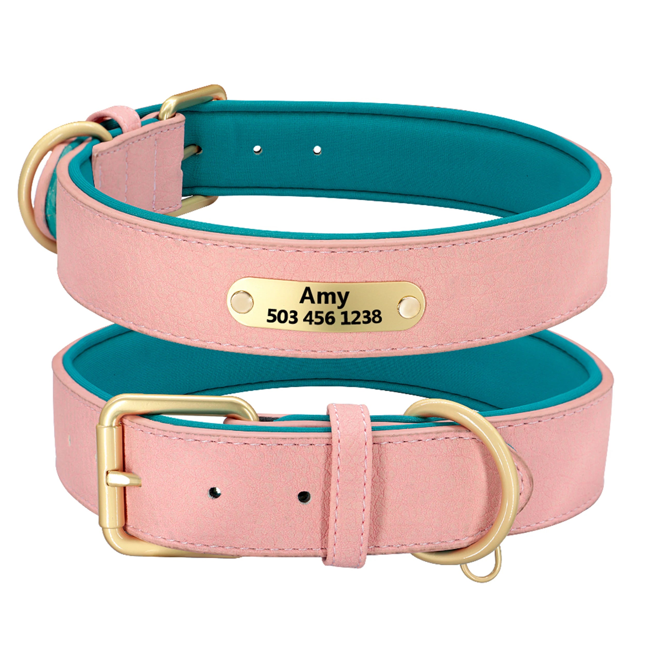 Custom Dog Collar – Personalized ID Tag Collar for Small, Medium, and Large Dogs
