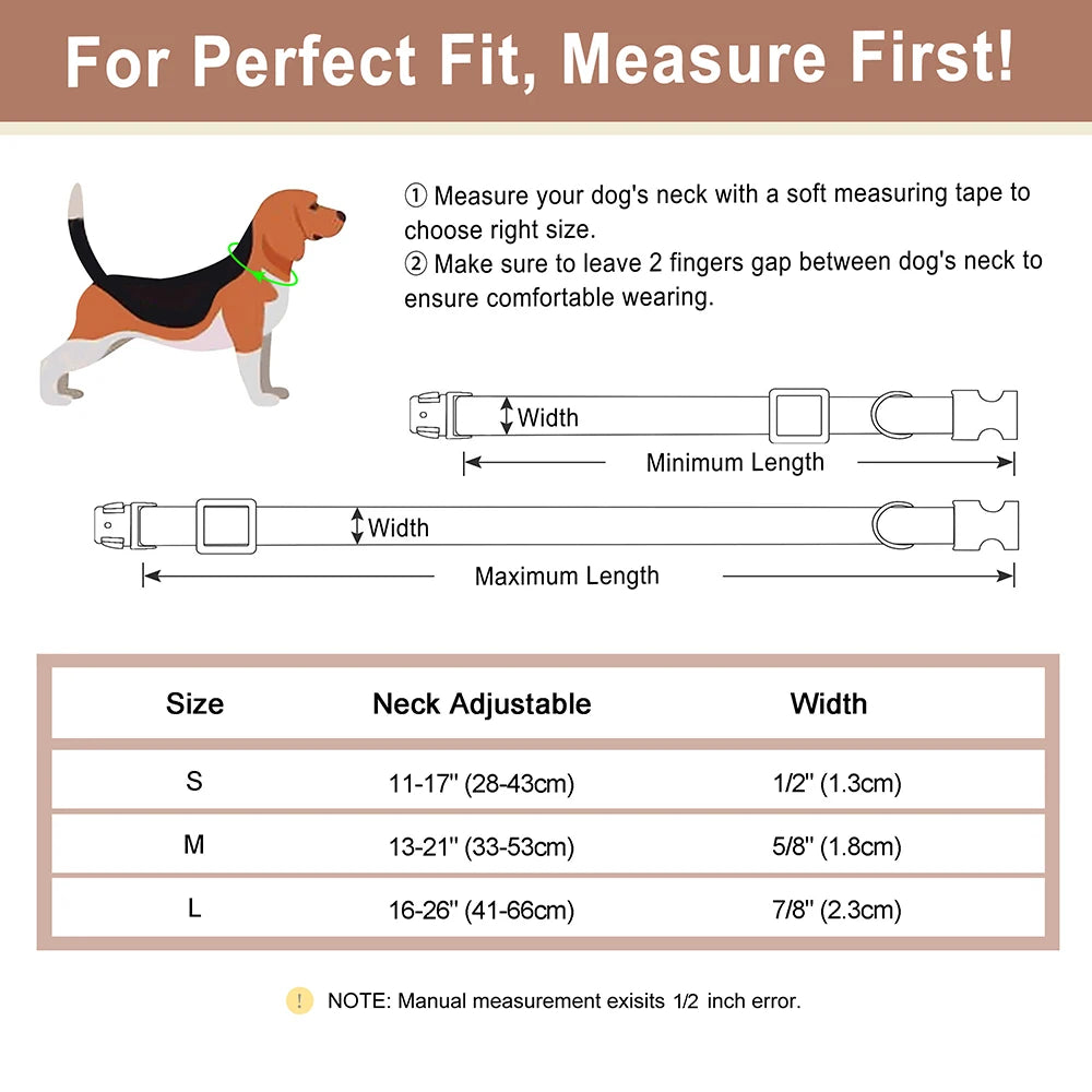 Custom Plaid Leather Dog Collar with Bow – Personalized Nameplate | Free Engraving | Small to Large Dogs