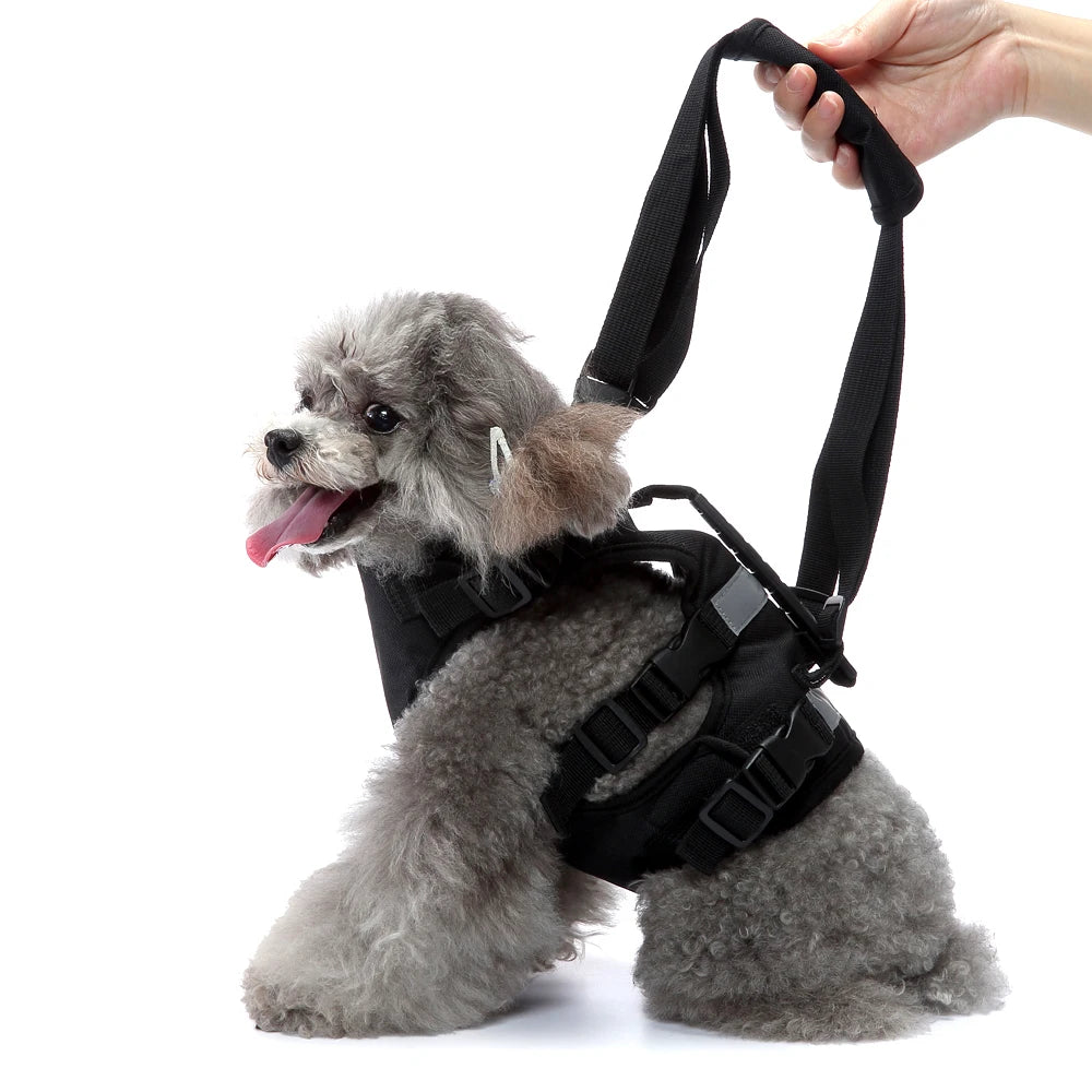 Reflective Nylon Mesh Pet Lift Harness For Old Injuries Dogs Perro Adjustable Puppy Harness Vest With Full Body Support Handle