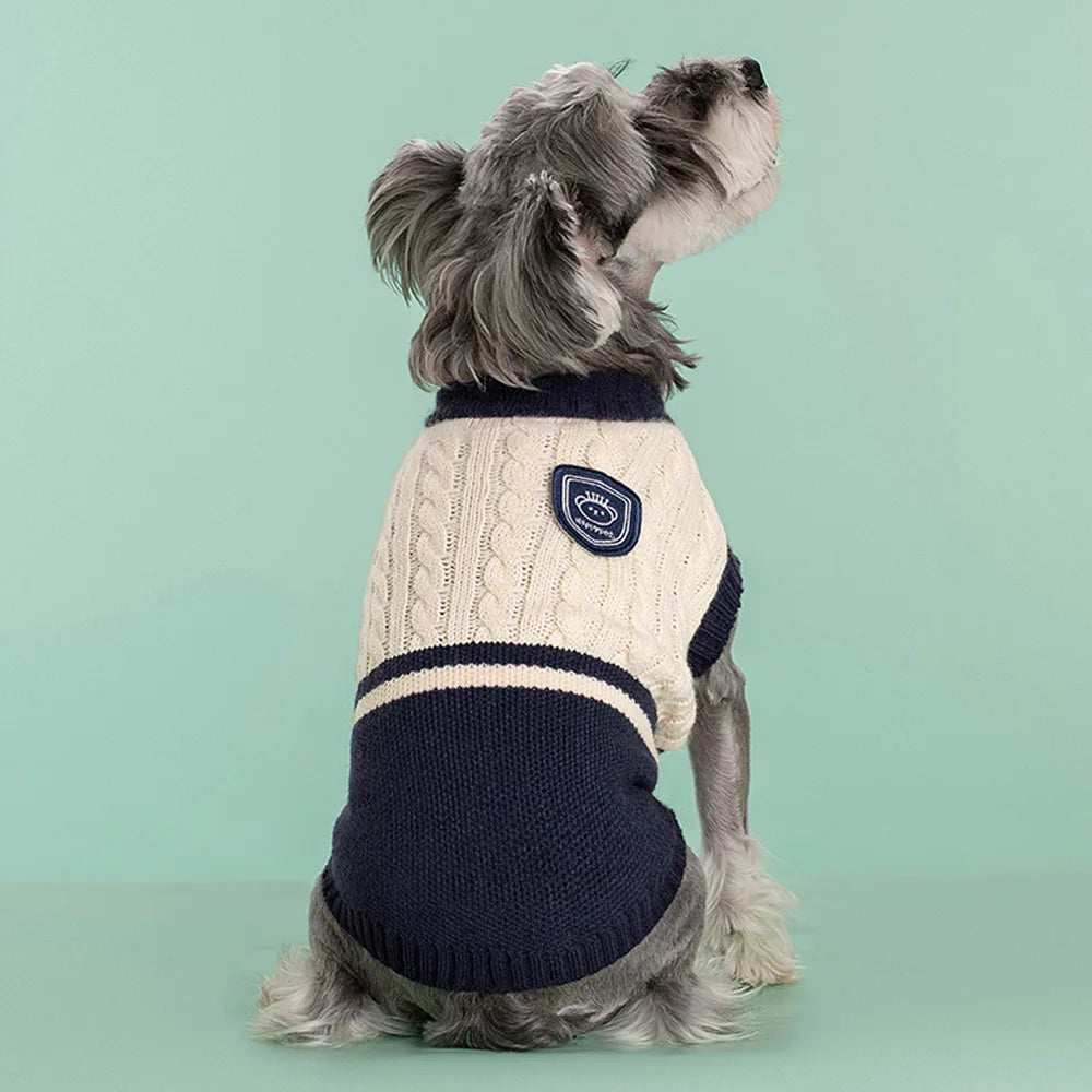 Fashion Puppy Sweater – Classic Warm Knit for Dogs & Cats