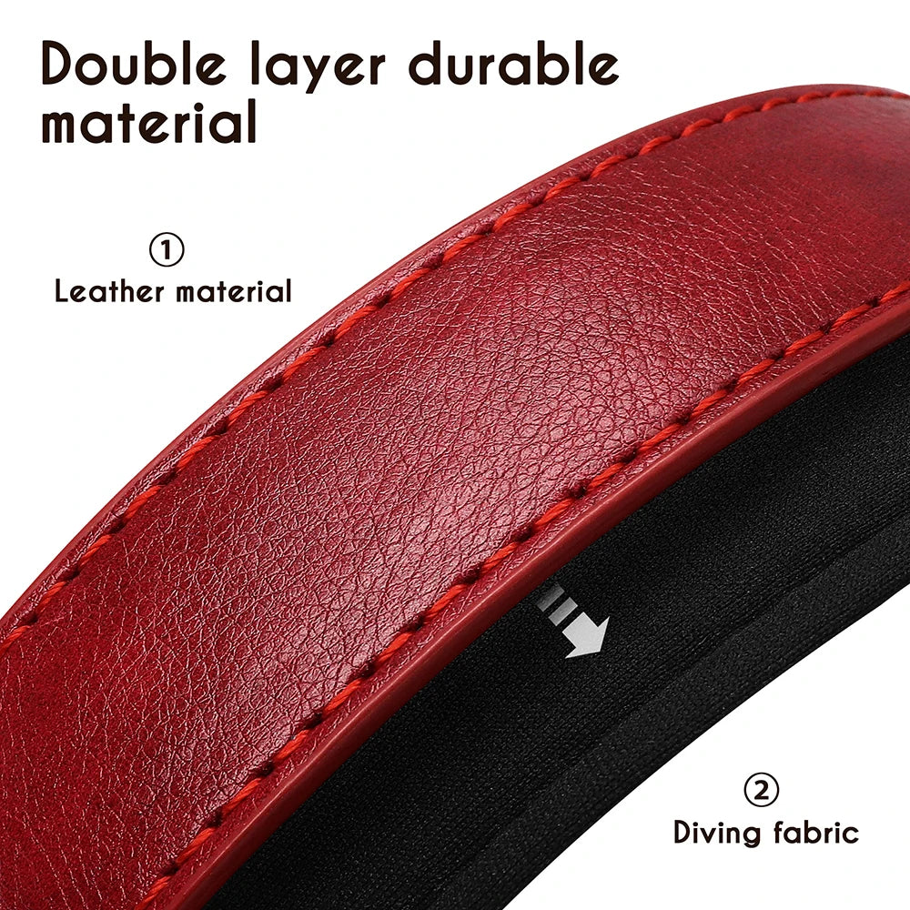 Custom Leather Dog Collar – Personalized with Free Engraving | XS–XXL Sizes