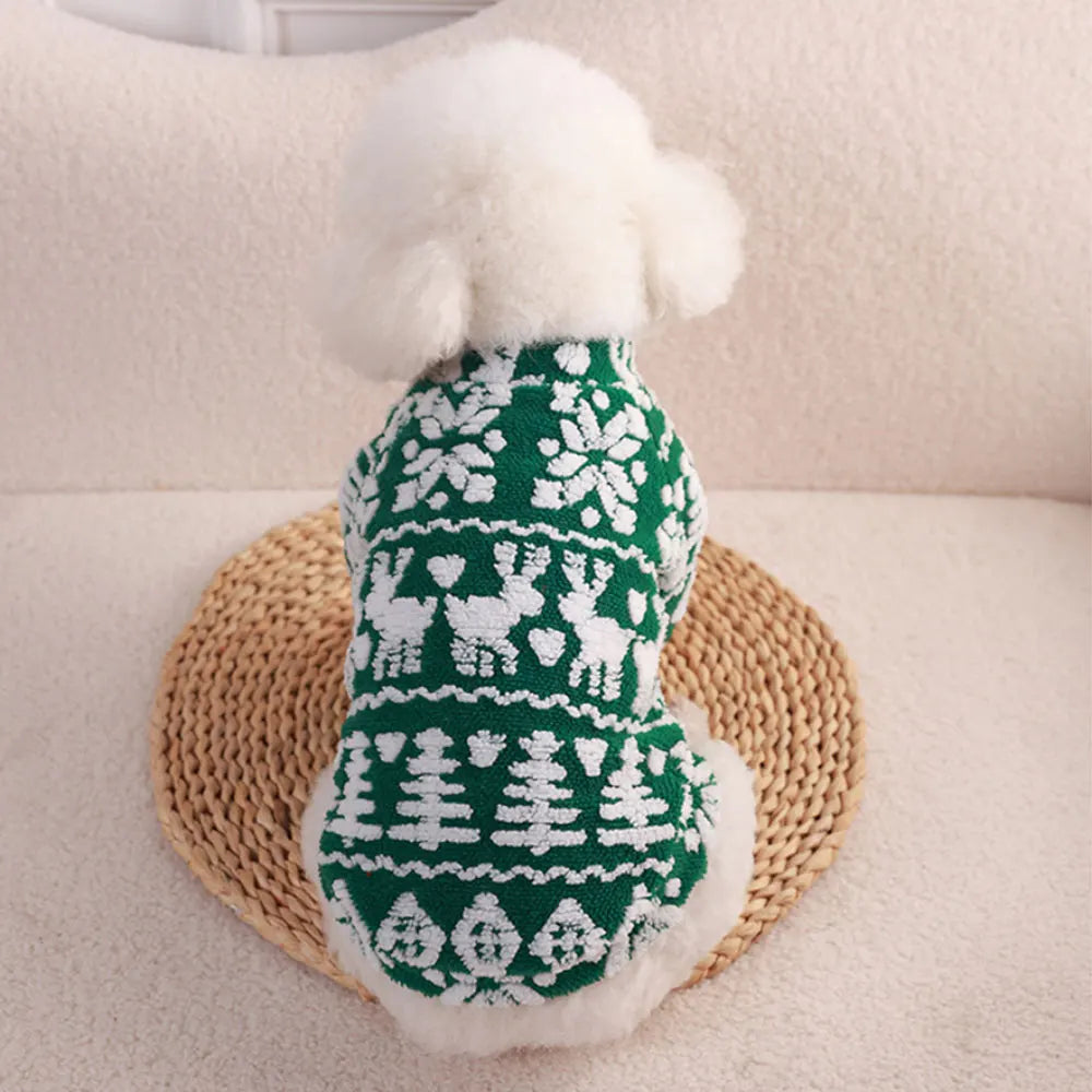 Christmas Dog Clothes – Soft Fleece Vest for Dogs & Cats