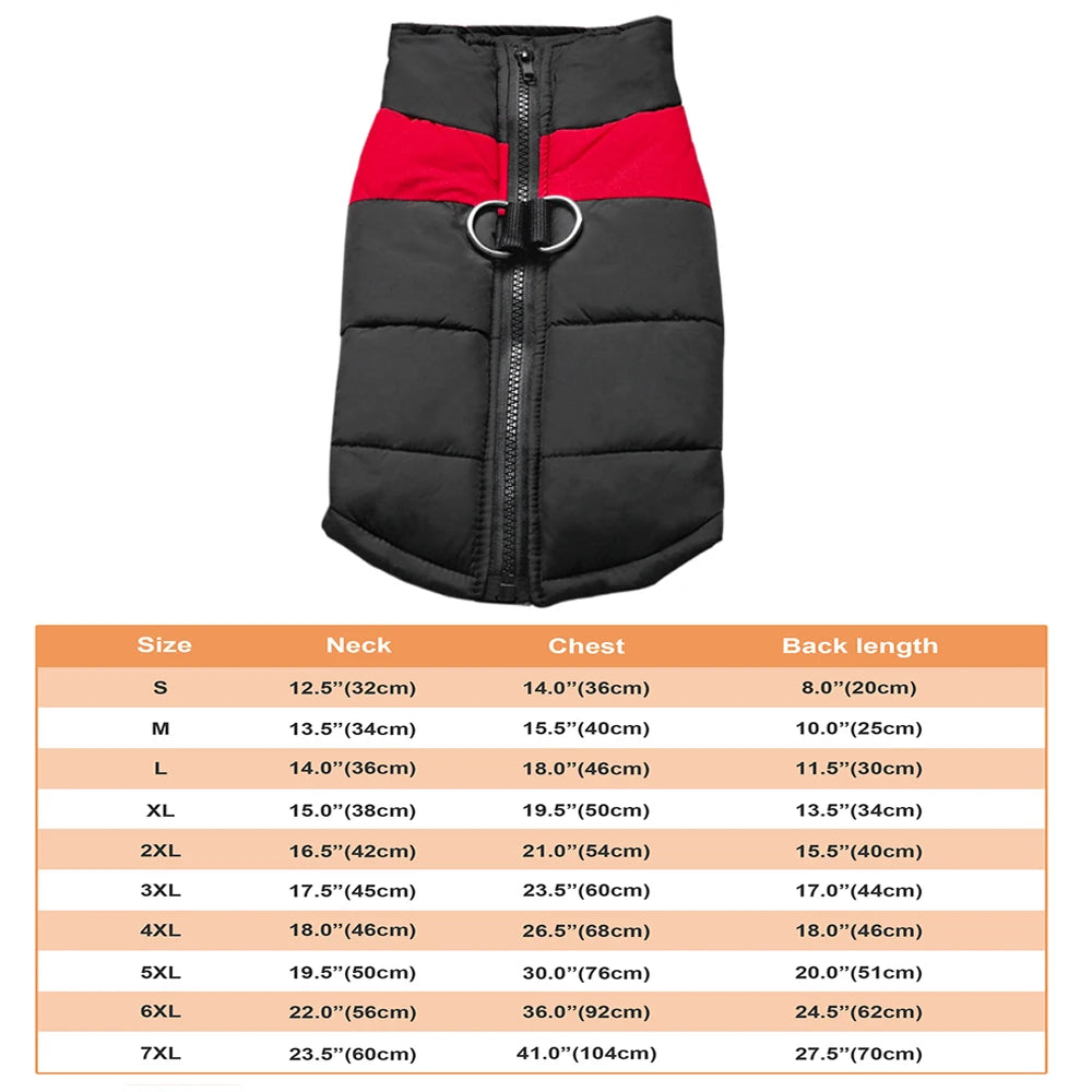 Waterproof Dog Coat with Hood – Warm Winter Jacket for Small, Medium & Large Dogs