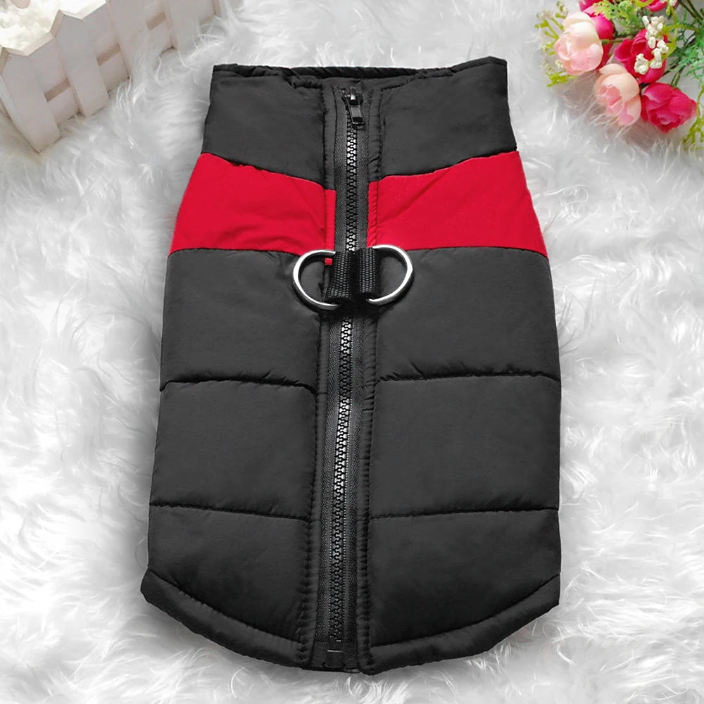 XL–7XL Warm Dog Winter Vest – Waterproof Puffer Coat for Large Breeds
