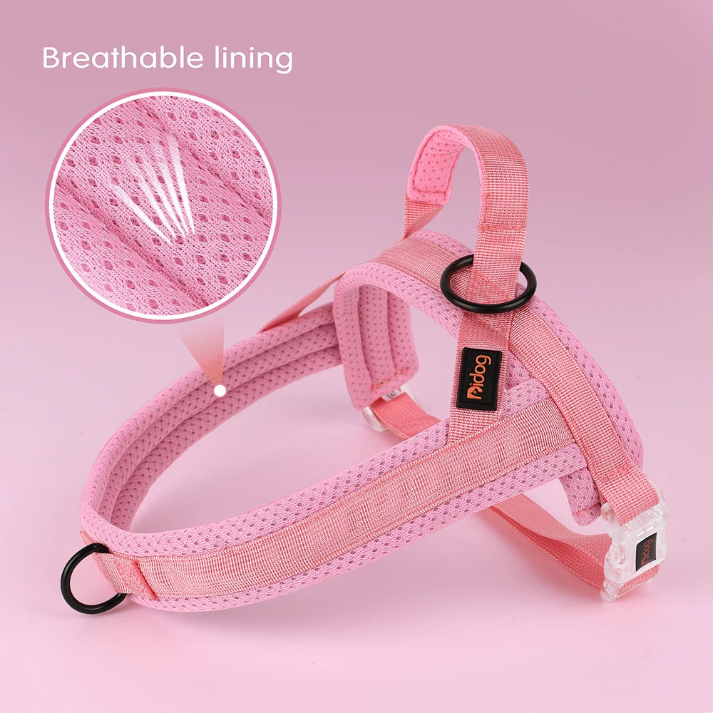 Adjustable Nylon Dog Harness Colorful Pet Dogs Vest Harness With Quicklace Control Handle for Small Medium Large Dogs Chihuahua