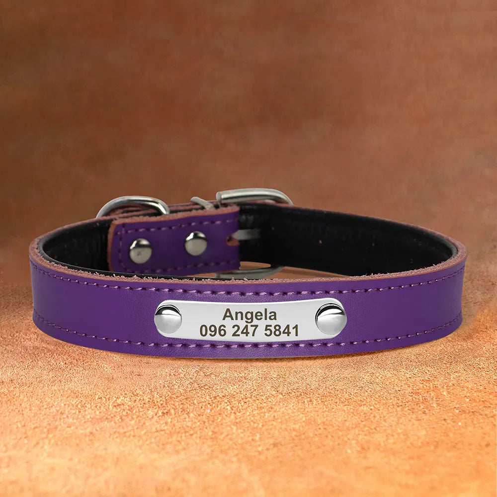 Cool Spiked Studded Leather Dog Collar – Durable Strong Collar for Medium & Large Dogs (Pitbull, Bulldog, Boxer)