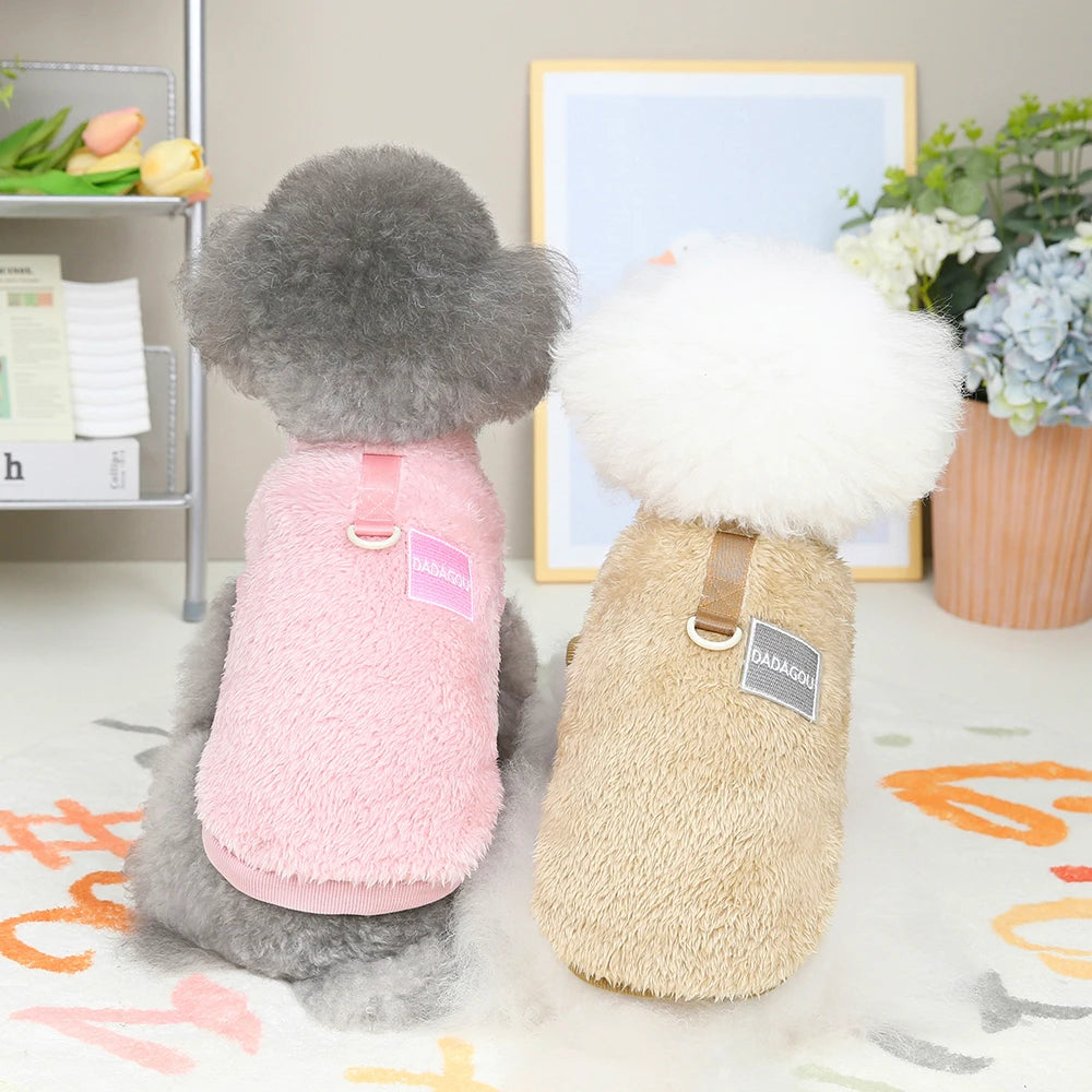 Warm Fur Dog Clothes – Soft Fleece Puppy Winter Sweater Jacket Coat for Small Dogs Chihuahua Yorkie