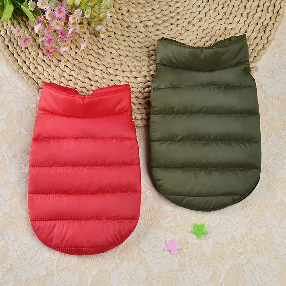Warm Pet Dog Vest Clothes – Autumn &amp; Winter Jacket for Small Medium Dogs & Cats