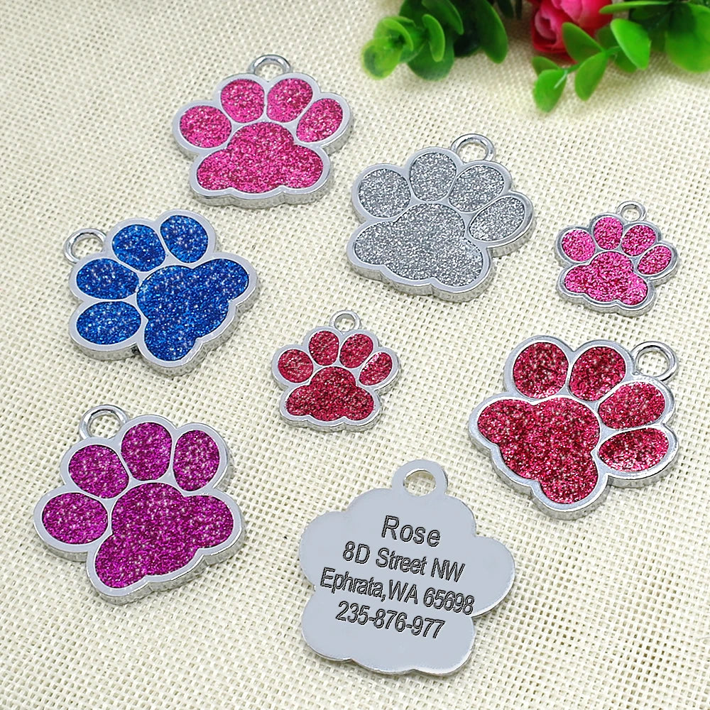 Personalized Dog & Cat ID Tag – Engraved Stainless Steel Pet Name & Address Tag