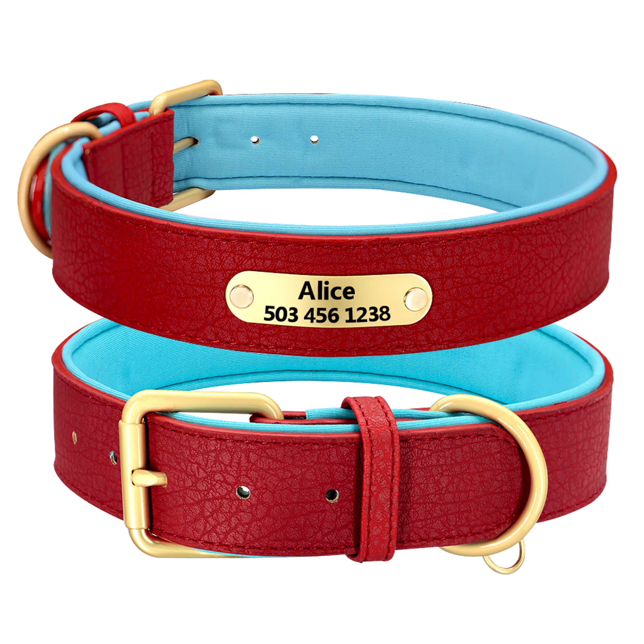 Custom Dog Collar – Personalized ID Tag Collar for Small, Medium, and Large Dogs