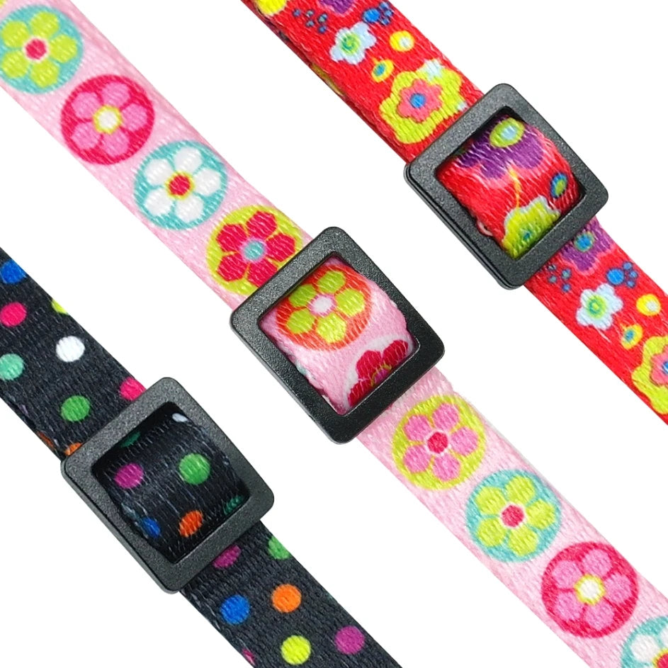 Personalized Cat Collar with Engraved Fish Tag – Adjustable Nylon Collar for Cats & Small Dogs