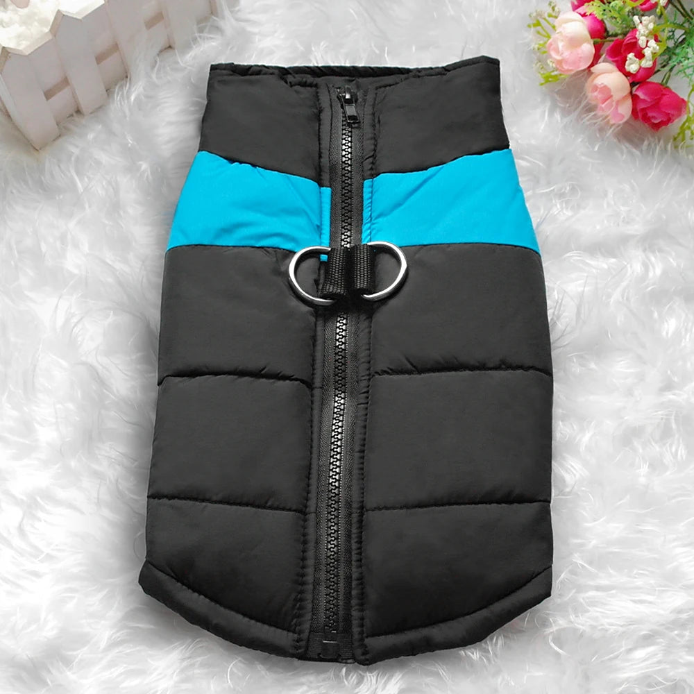 XL–7XL Warm Dog Winter Vest – Waterproof Puffer Coat for Large Breeds