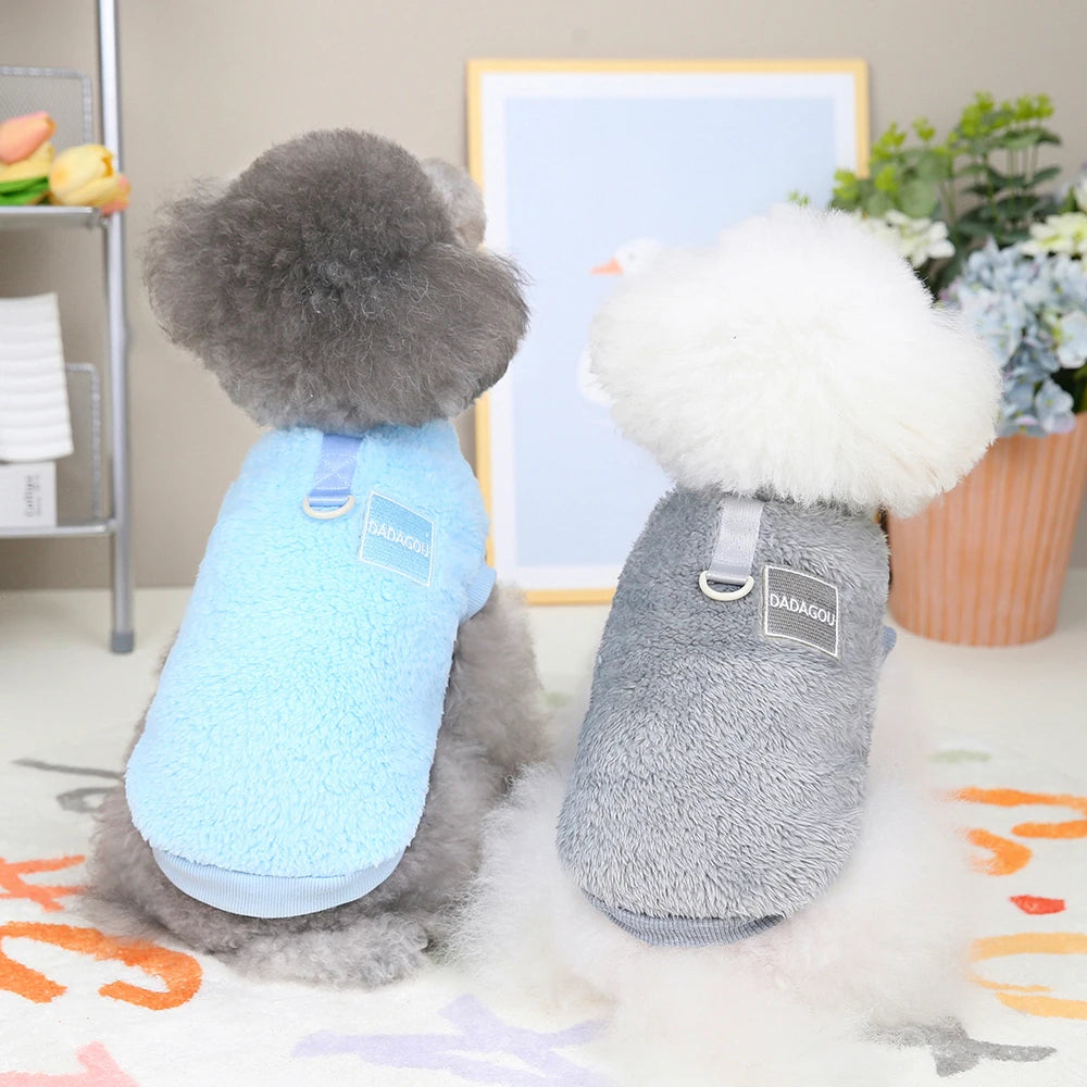 Warm Fur Dog Clothes – Soft Fleece Puppy Winter Sweater Jacket Coat for Small Dogs Chihuahua Yorkie