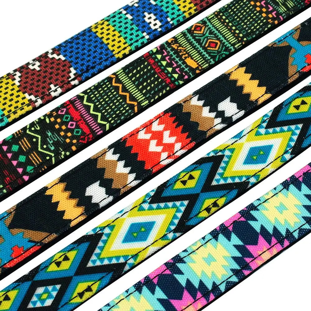 Personalized Nylon Dog Collar – Custom Engraved ID Buckle Collar with Plaid Print for Small, Medium & Large Dogs