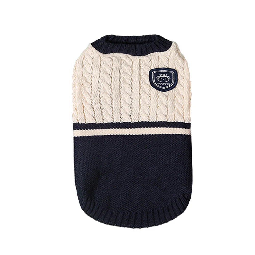 Fashion Puppy Sweater – Classic Warm Knit for Dogs & Cats