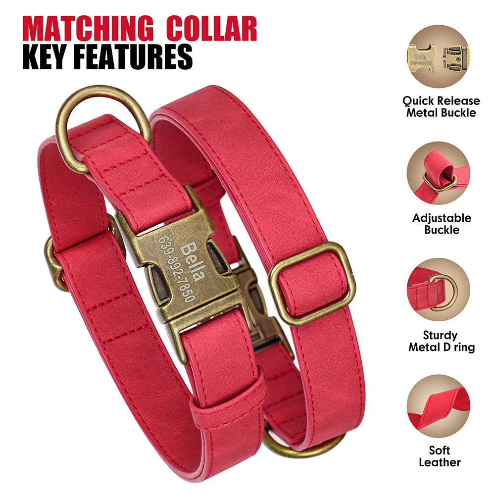 🦴 Personalized Dog Collars Collection – Custom Engraved, Stylish & Secure 🐾