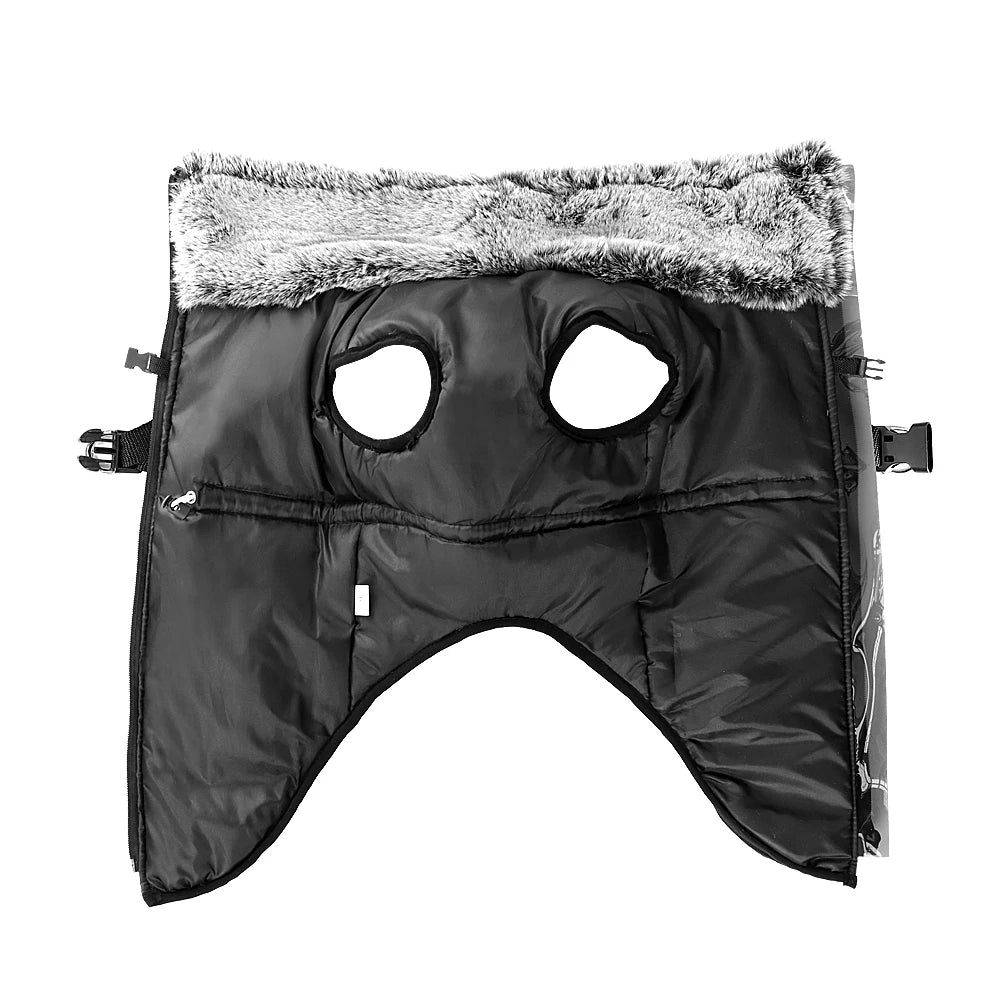 Warm Waterproof Dog Coat with Built-In Harness – Winter Jacket for Medium & Large Breeds