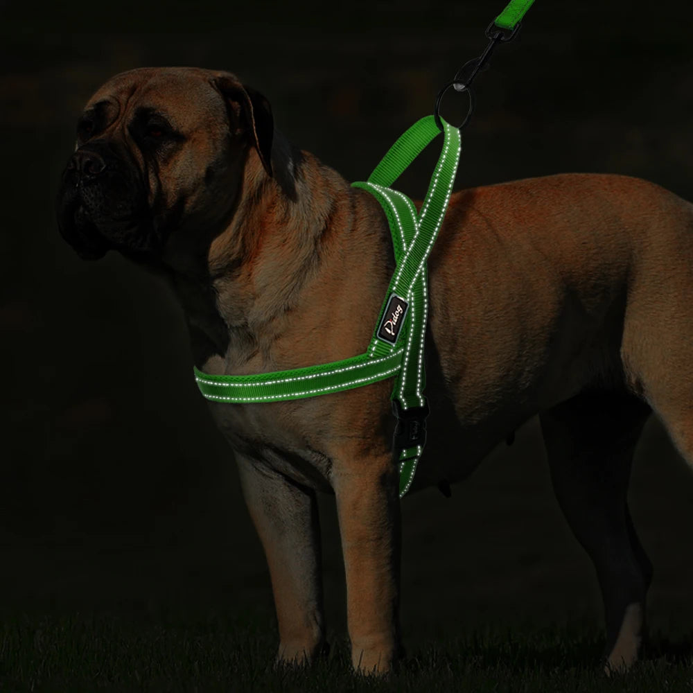No-Pull Quick Fit Dog Harness – Reflective Adjustable Vest with Padded Mesh for Small, Medium & Large Dogs