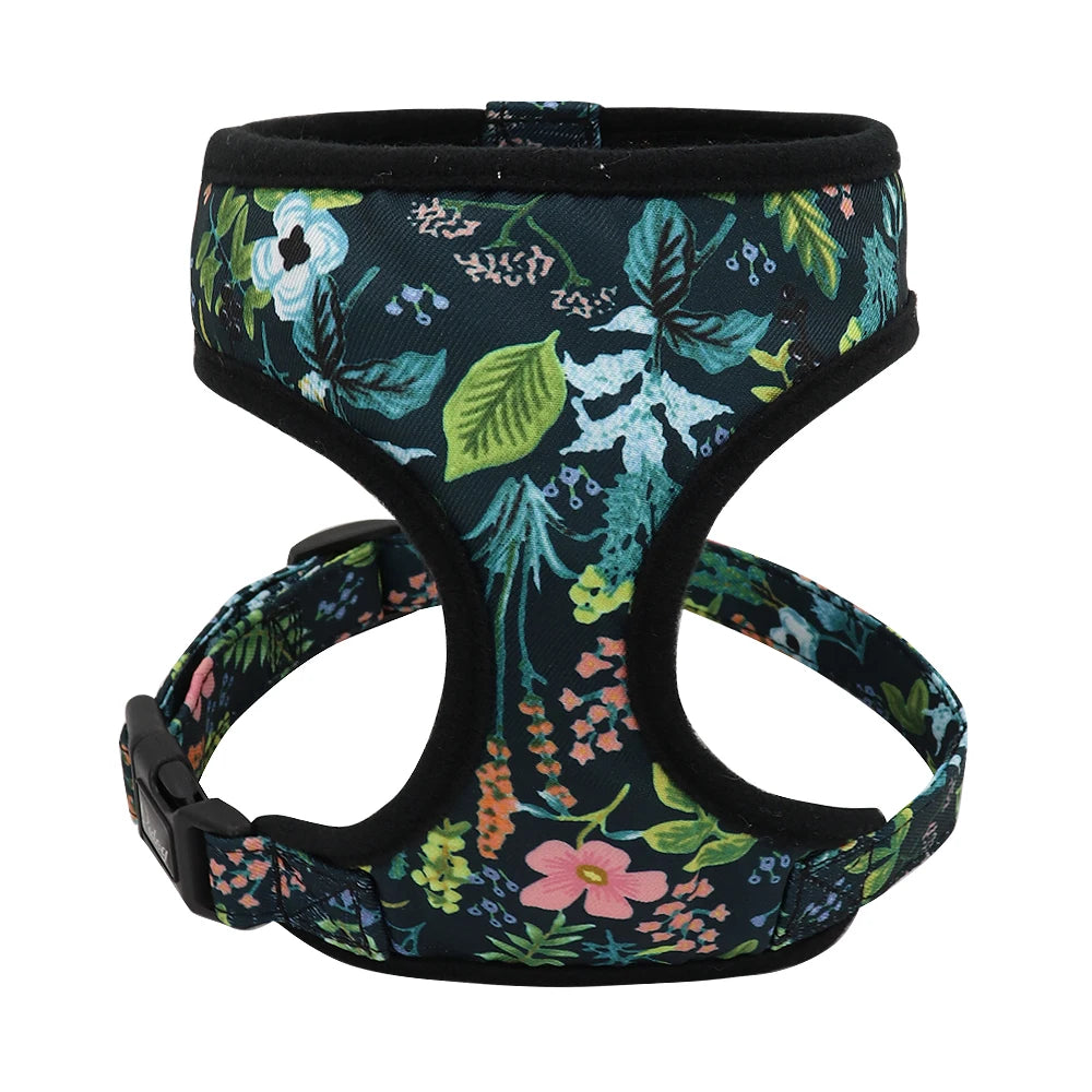 Cute Printed Dog Harness – Adjustable Nylon Vest for Small & Medium Dogs & Cats (Chihuahua, French Bulldog, Yorkie, Pug, Puppy Training Harness)