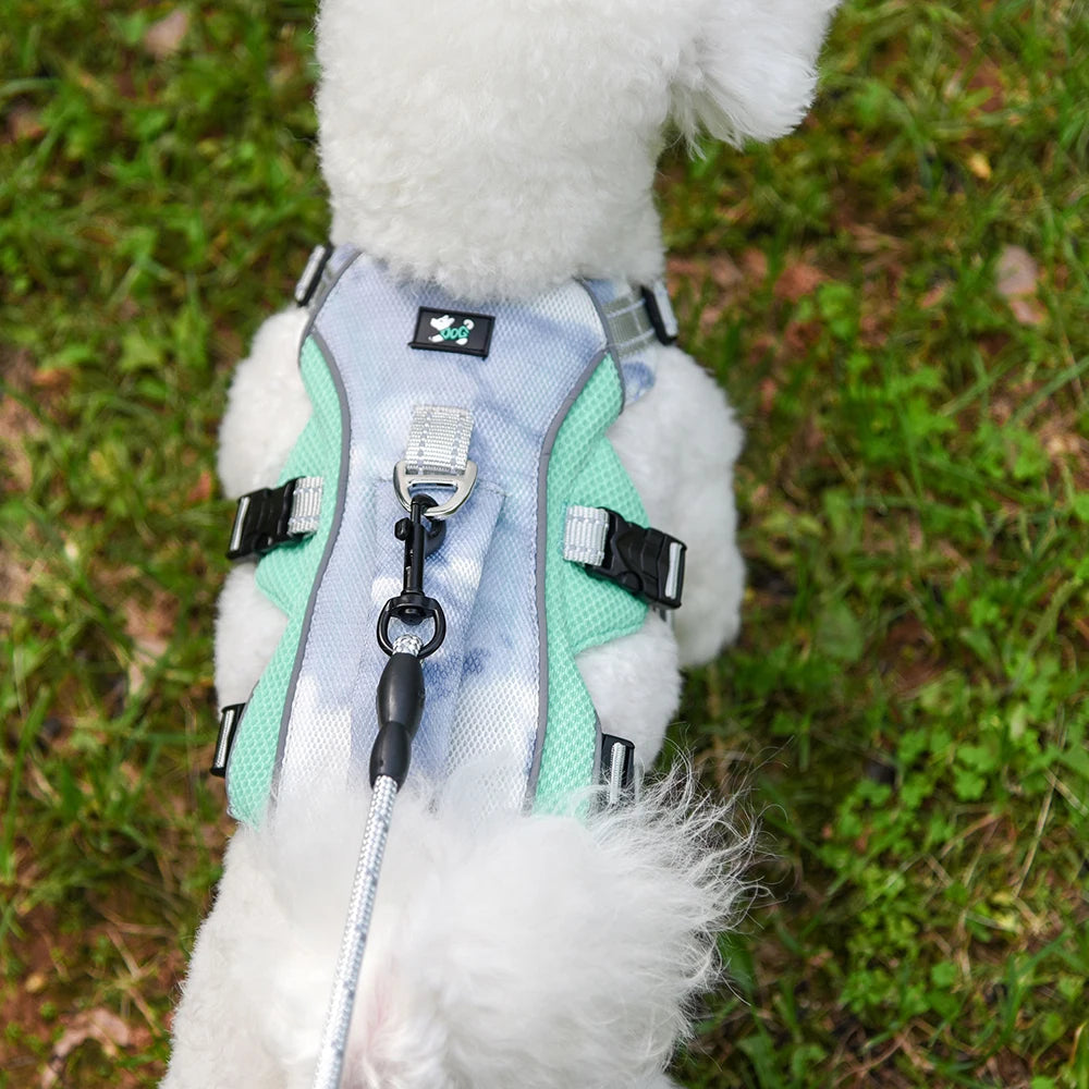 Summer Ice Cooling Dog Harness Vest Reflective Pet Harness Clothes for Small Medium Large Dogs Outdoor Pet Cool Down Jackets