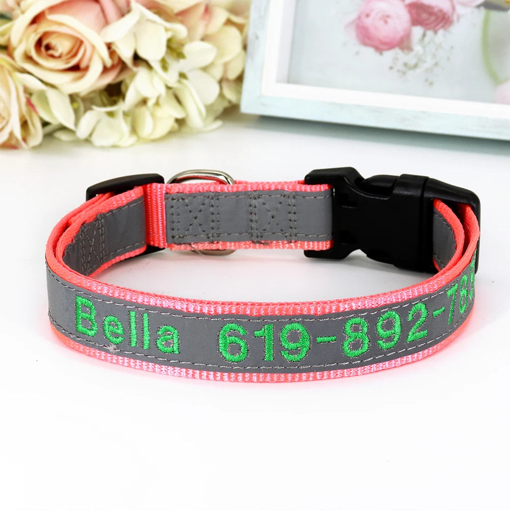 ✨ Personalized Dog Collar with Embroidered Name & Phone Number – Keep Your Pup Safe in Style!