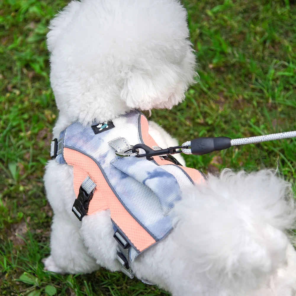 Summer Ice Cooling Dog Harness Vest Reflective Pet Harness Clothes for Small Medium Large Dogs Outdoor Pet Cool Down Jackets