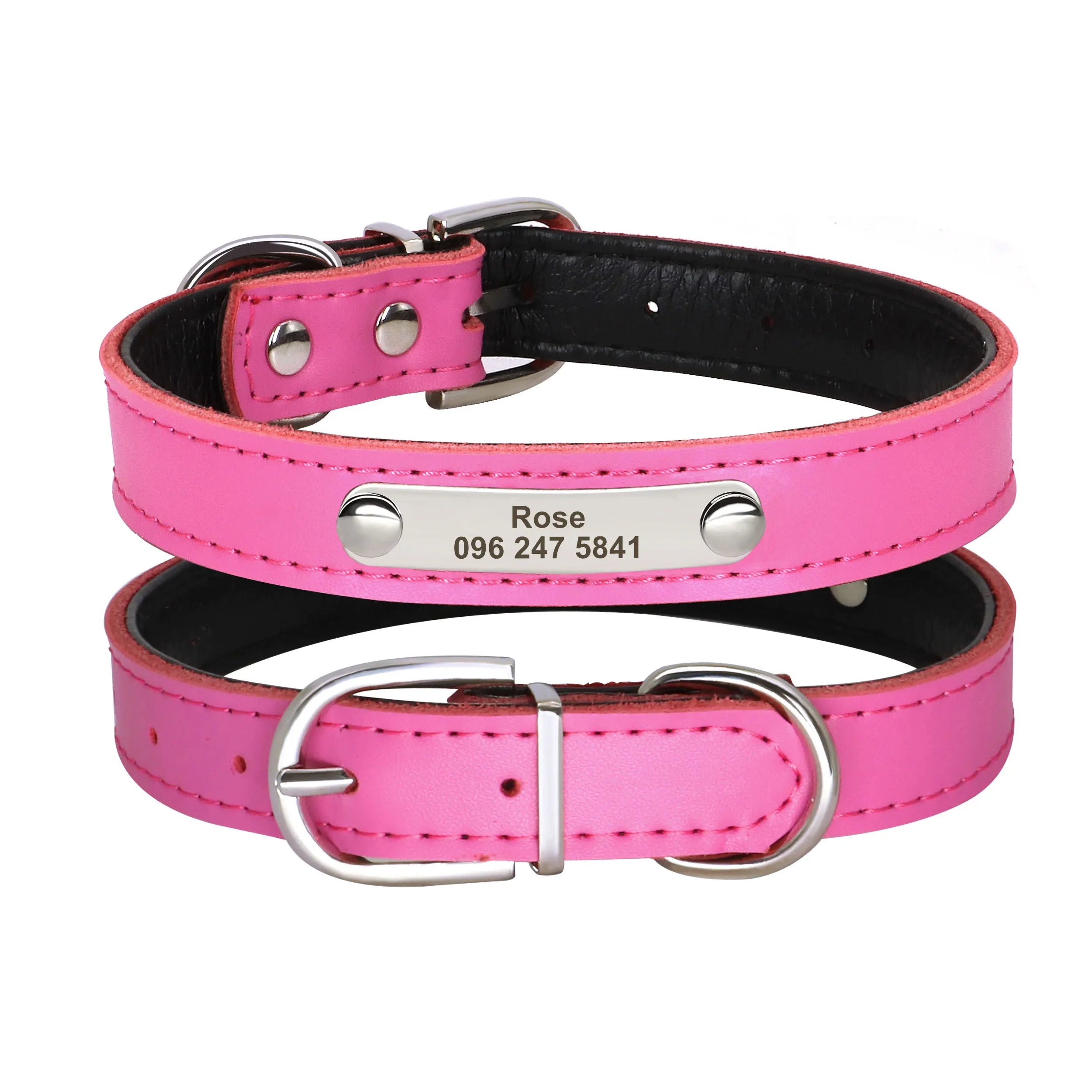Cool Spiked Studded Leather Dog Collar – Durable Strong Collar for Medium & Large Dogs (Pitbull, Bulldog, Boxer)