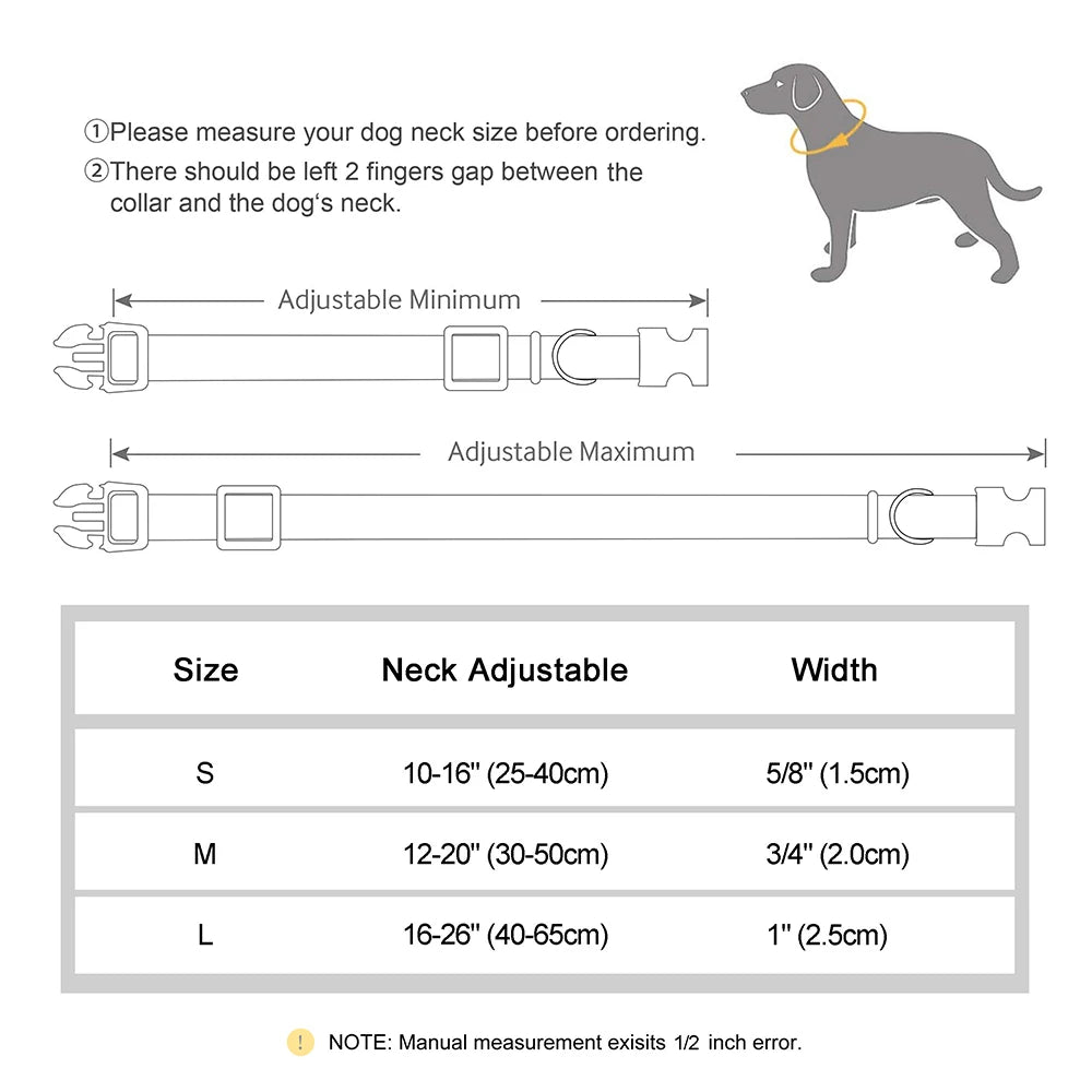 PVC Pet Dog Collar Waterproof Dog Cat Collar Anti-Dirty Easy to Clean Collars For Small Medium Large Dogs