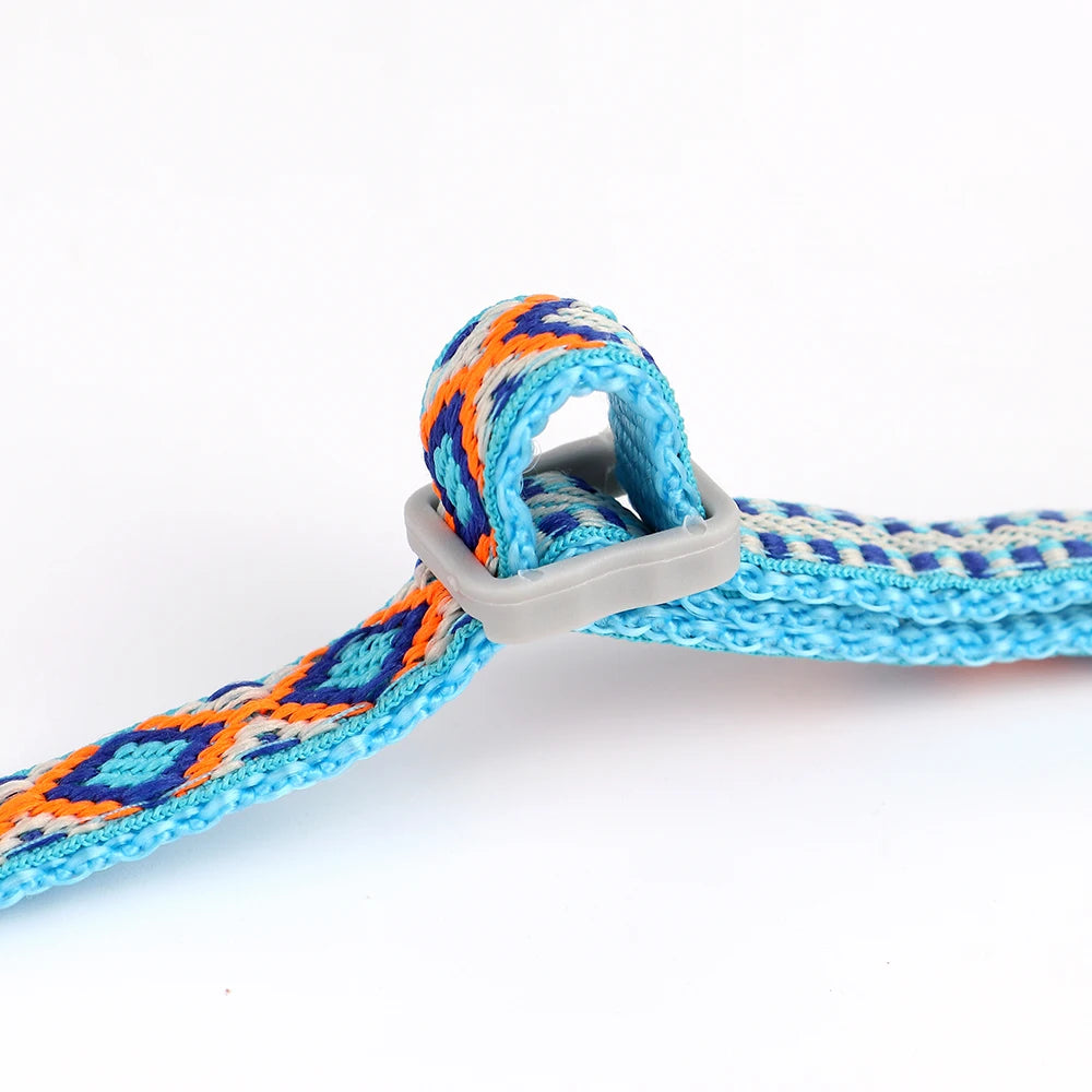 Nylon Cat & Puppy Harness Leash Set – Adjustable Pet Vest with Bell for Small Dogs & Cats