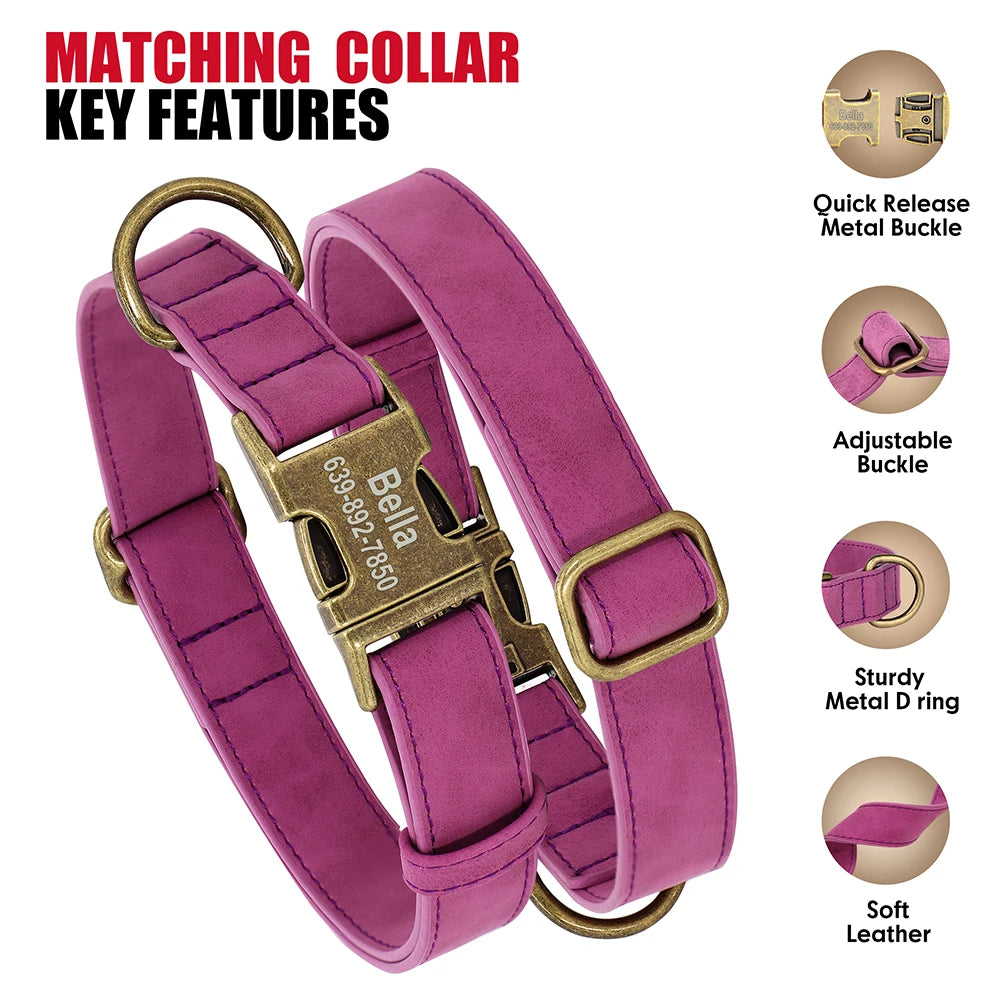 🦴 Personalized Dog Collars Collection – Custom Engraved, Stylish & Secure 🐾