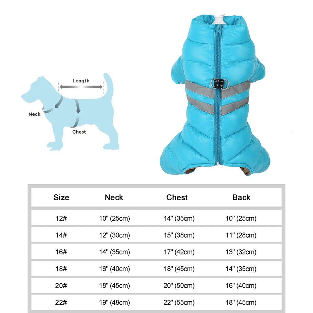 Warm Winter Dog Coat – Waterproof Jacket for Small & Medium Breeds