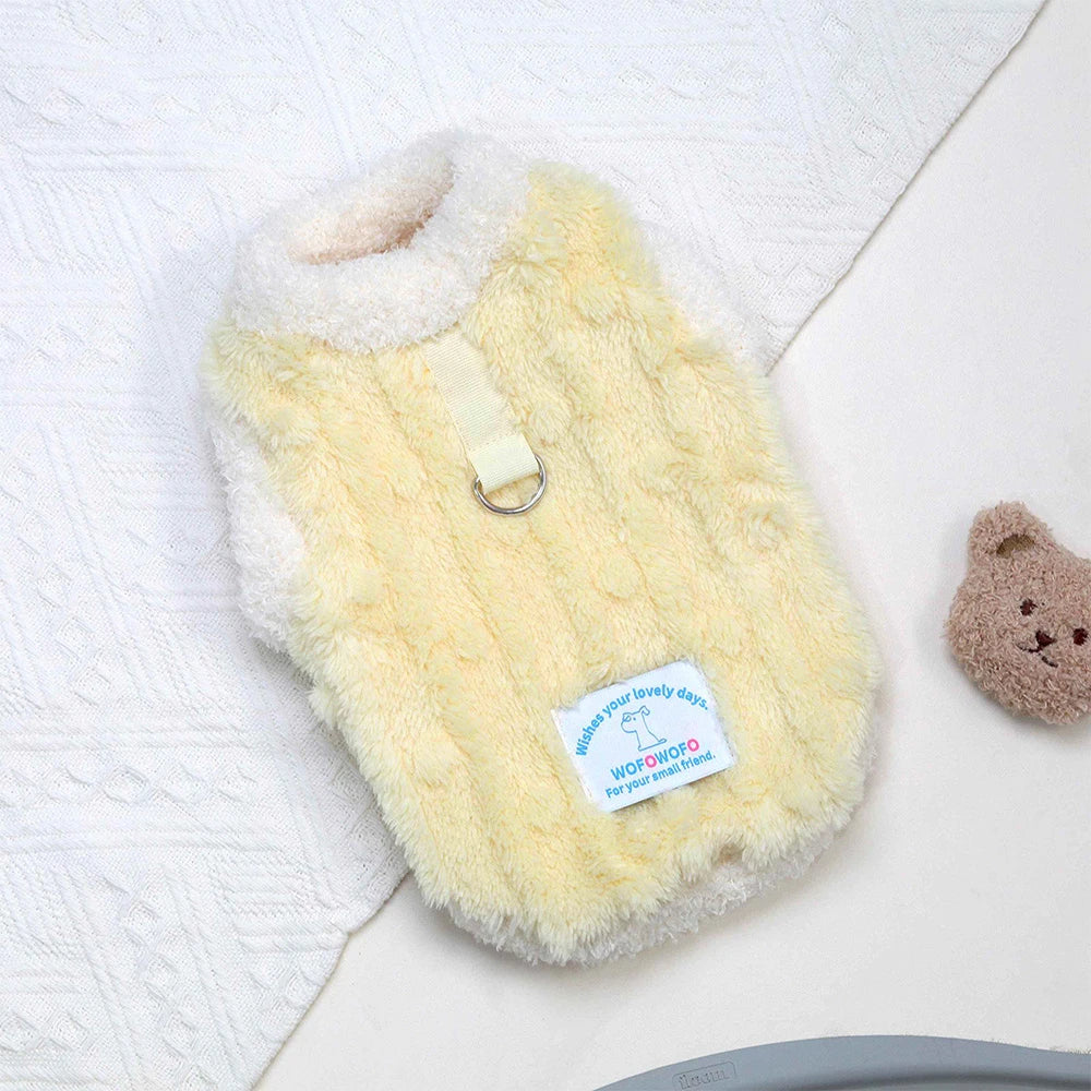 Cute Puppy Fleece Sweater – Warm Winter Vest for Small Dogs & Cats