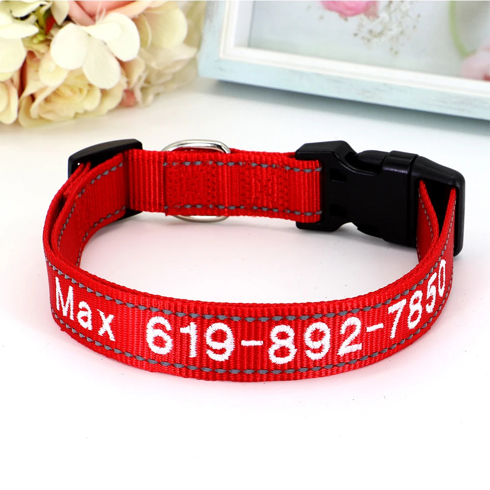 ✨ Personalized Dog Collar with Embroidered Name & Phone Number – Keep Your Pup Safe in Style!