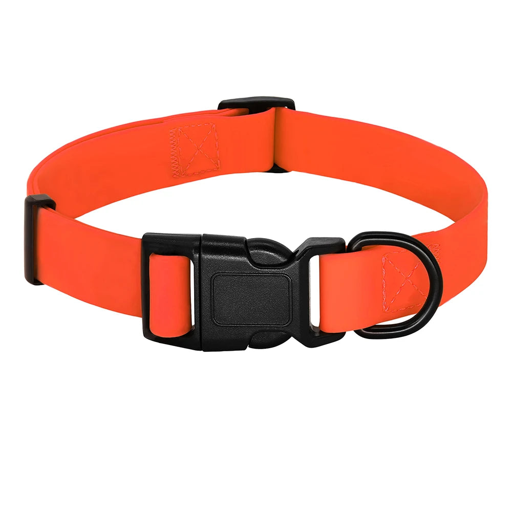 PVC Pet Dog Collar Waterproof Dog Cat Collar Anti-Dirty Easy to Clean Collars For Small Medium Large Dogs