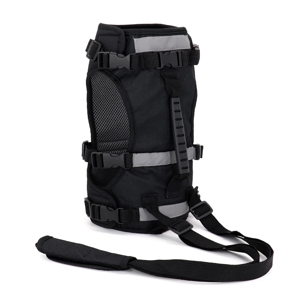 Reflective Nylon Mesh Pet Lift Harness For Old Injuries Dogs Perro Adjustable Puppy Harness Vest With Full Body Support Handle