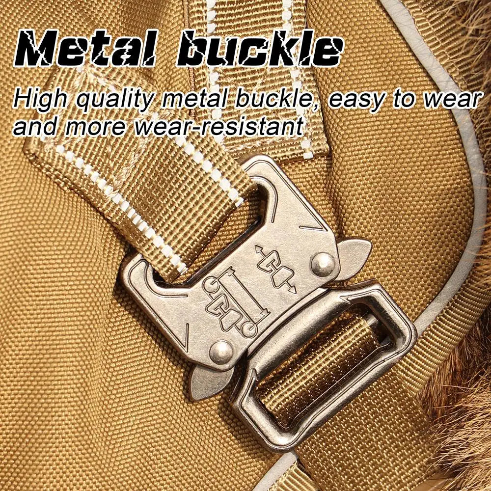 Quick Control Tactical Dog Harness – No Pull Military Training Vest with Handle & Molle System for Medium & Large Dogs