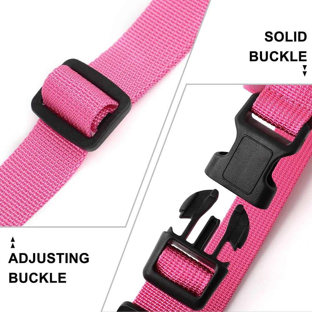 Nylon Padded Dog Harness Vest – Adjustable No Pull Soft Pet Harness for Small & Medium Dogs (French Bulldog, Chihuahua, Puppy, Cat Vest)