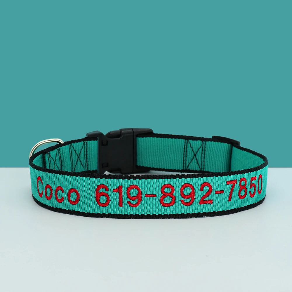 ✨ Personalized Dog Collar with Embroidered Name & Phone Number – Keep Your Pup Safe in Style!